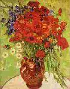 Vincent Van Gogh Red Poppies and Daisies oil painting artist